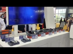 A Cyber-MI participa da exposição de máquinas para mostrar o controle remoto sem fio da indústria